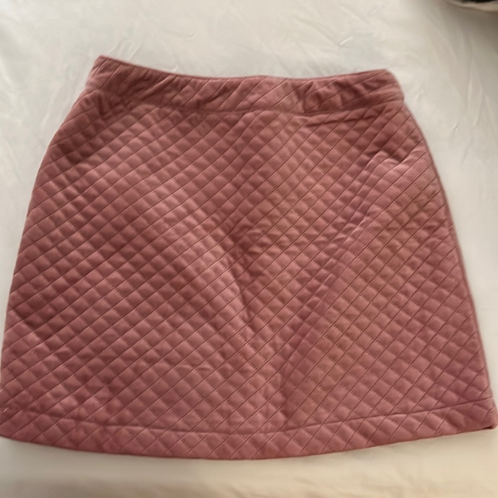 Cute Francesca’s pink velvet skirt